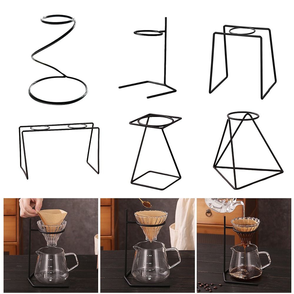 Coffee Tea Paper Cups - Siyah kahve filtreli fincan tutucu demir