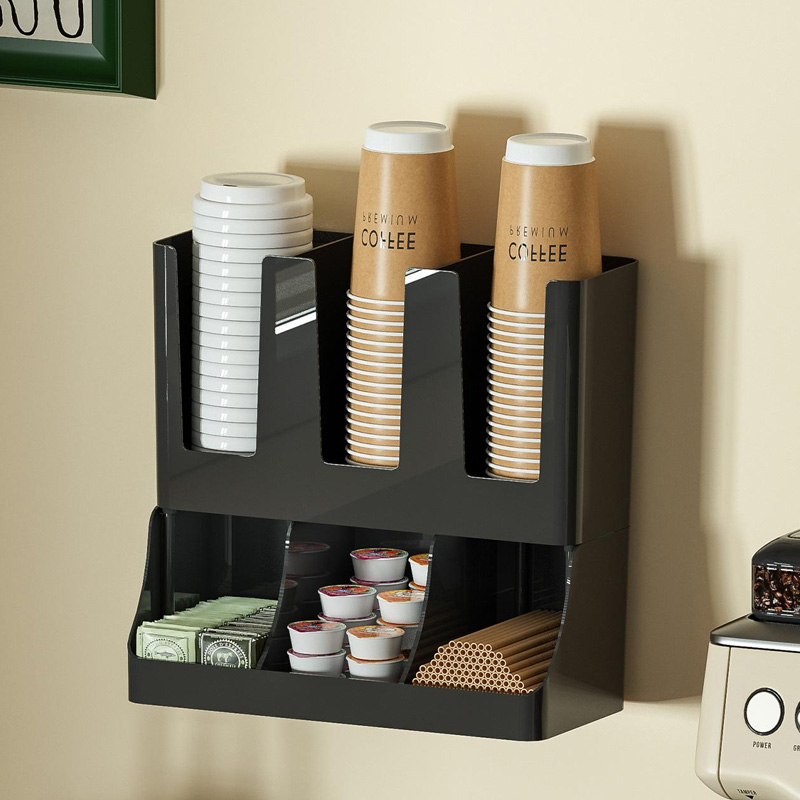 Coffee Tea Drawer Organizer - Kağıt Bardak Saklama Kutusu, Evde Kullanım