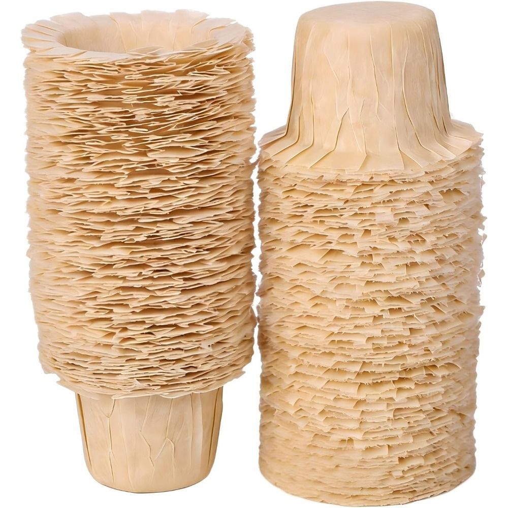 Coffee Tea Paper Cups - 50/100 Adet Doğal Tek Kullanımlık Kahve