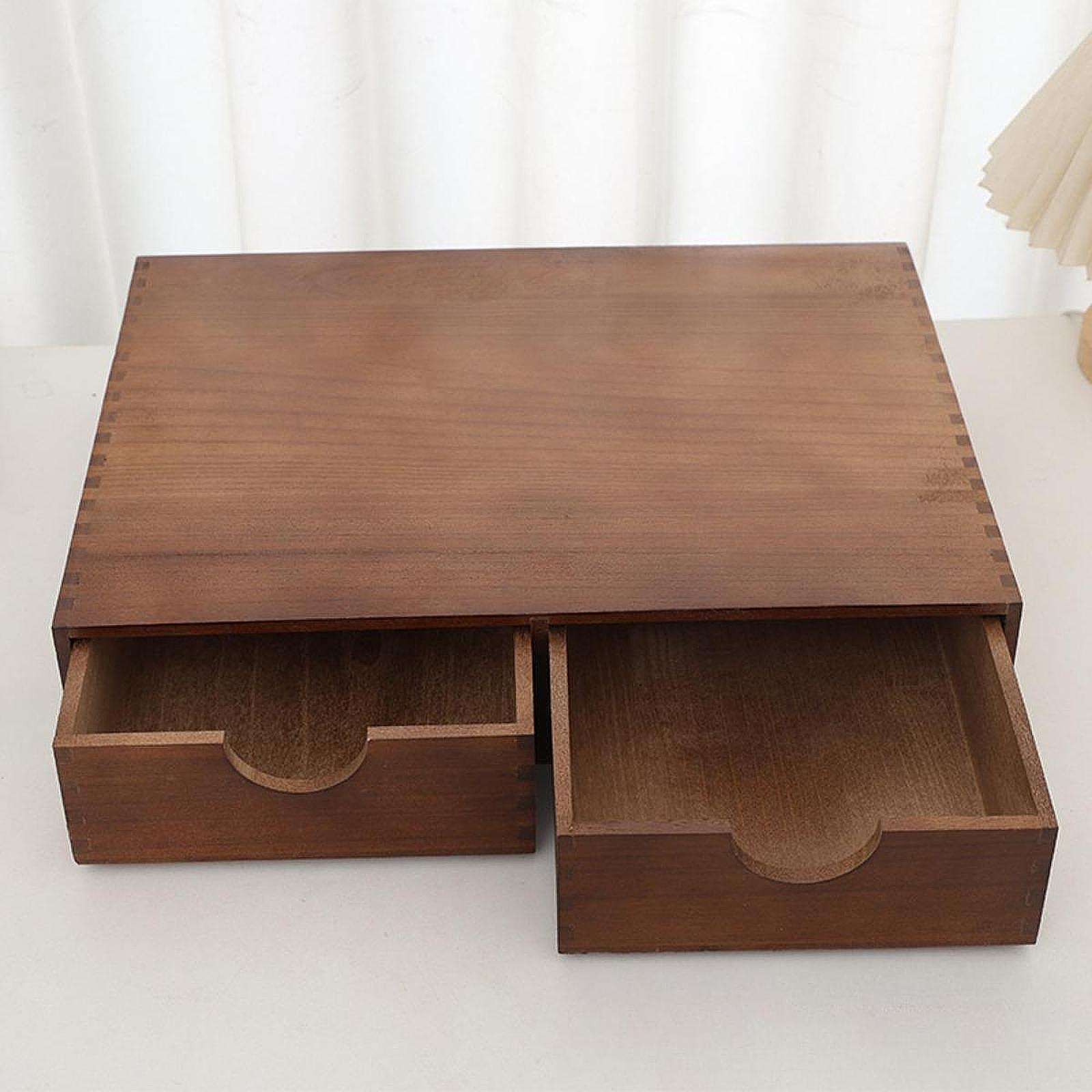 Coffee Tea Drawer Organizer - Çekmeceli Çay Saklama Organizatörü Ahşap Kahve