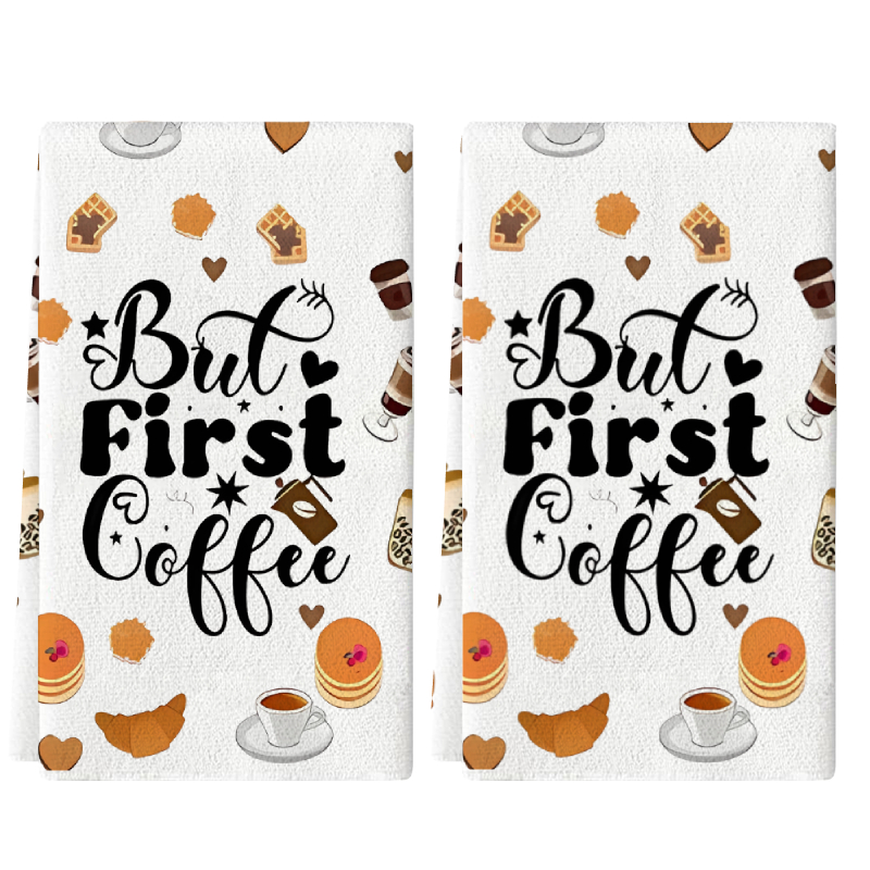 Coffee Tea Good Morning - 2 Adet, Günaydın Kahve Ekmek Mutfak