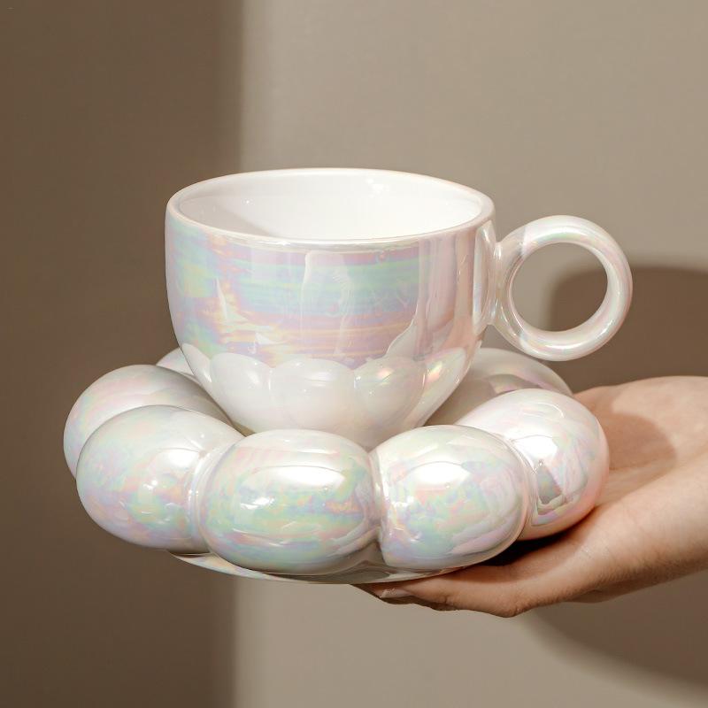 Espresso Cup Saucer - Seramik Cappuccino Kahve Fincanı Ve Tabağı