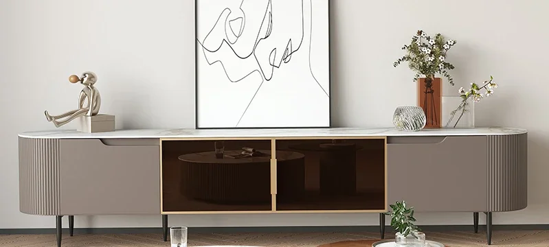 Coffee Tea Unit - Modern Basit Sehpa Oturma Odası Ev