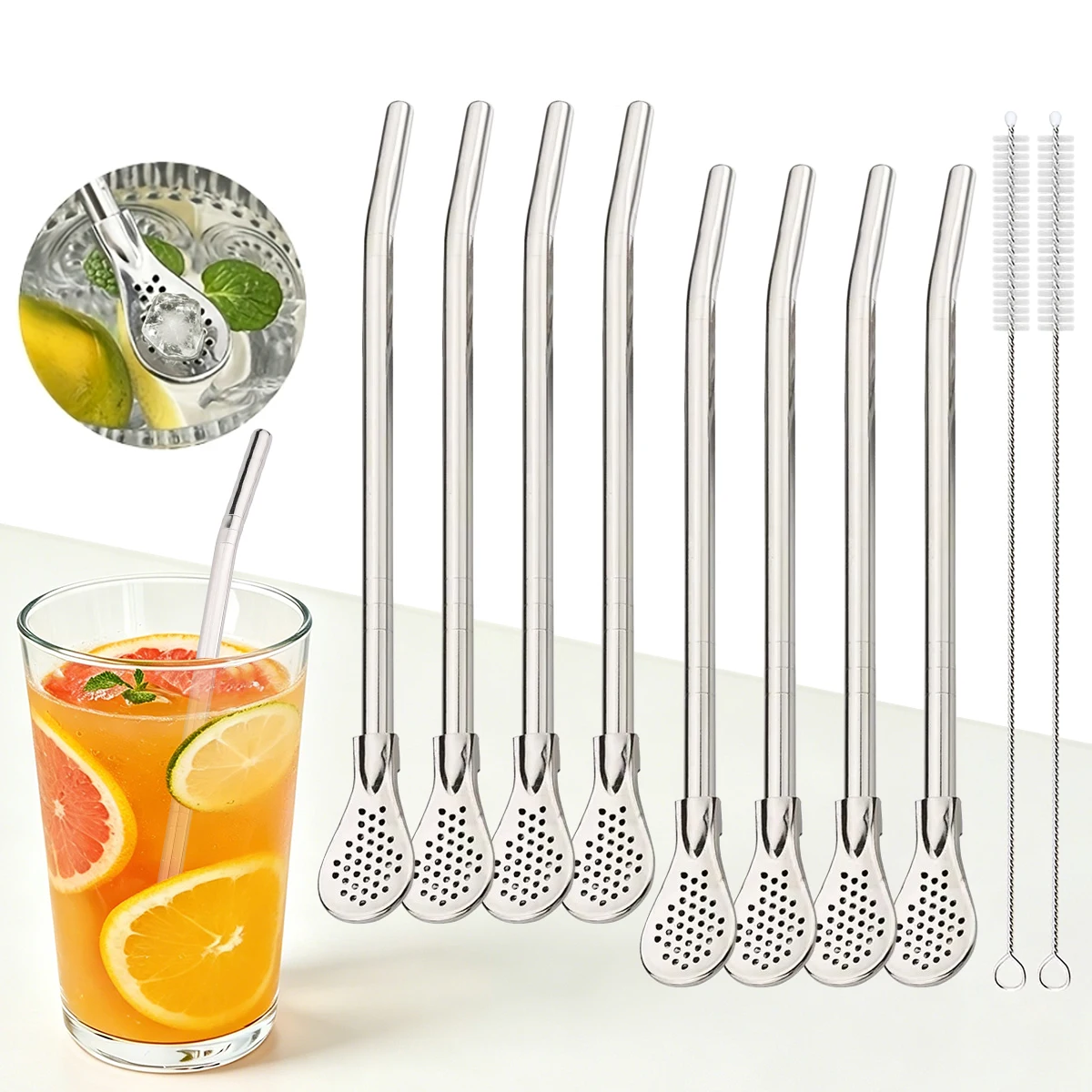 Coffee Tea Spoon - 8 adet filtre çay pipet kaşık
