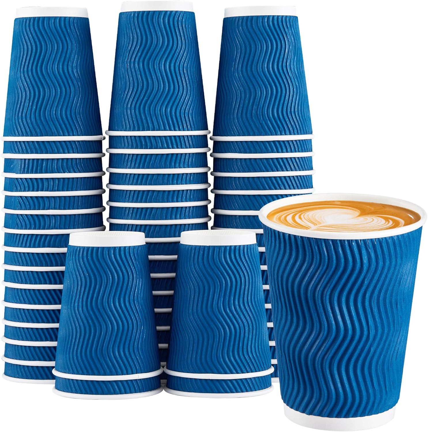 Wallpaper Coffee And Tea - 12OZ Tek Kullanımlık Kağıt Kahve Bardakları,