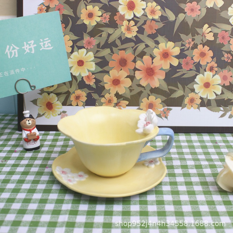 Espresso Cup Saucer - Kahve fincanı ve tabağı seti basit