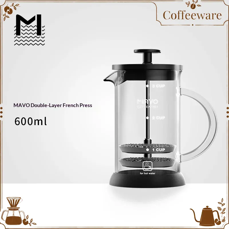 Coffee Tea Brew - MAVO French Press Kahve Makinesi Çift
