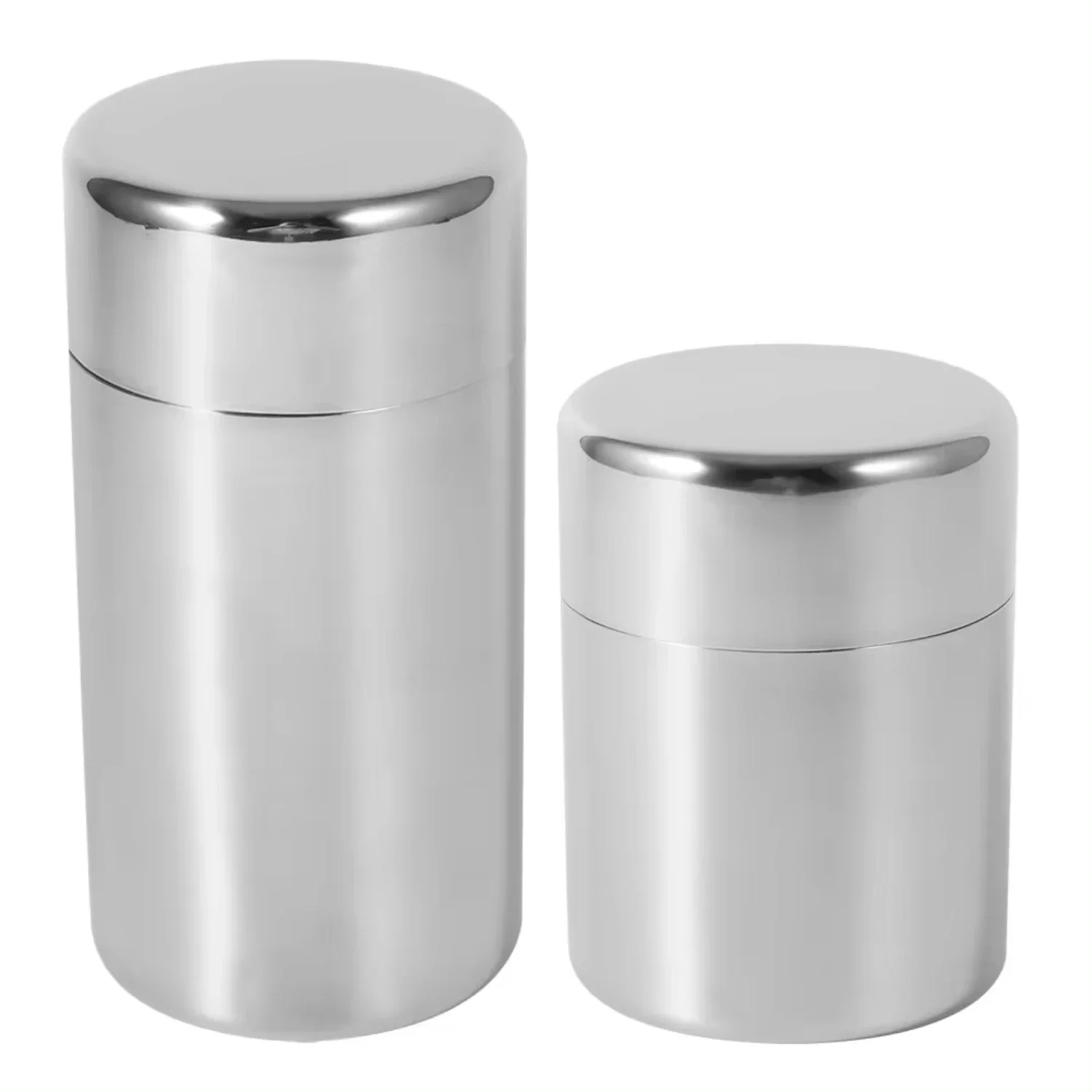 Canister Coffee Sugar Tea - Paslanmaz Çelik Çay Yaprağı Teneke Kutu