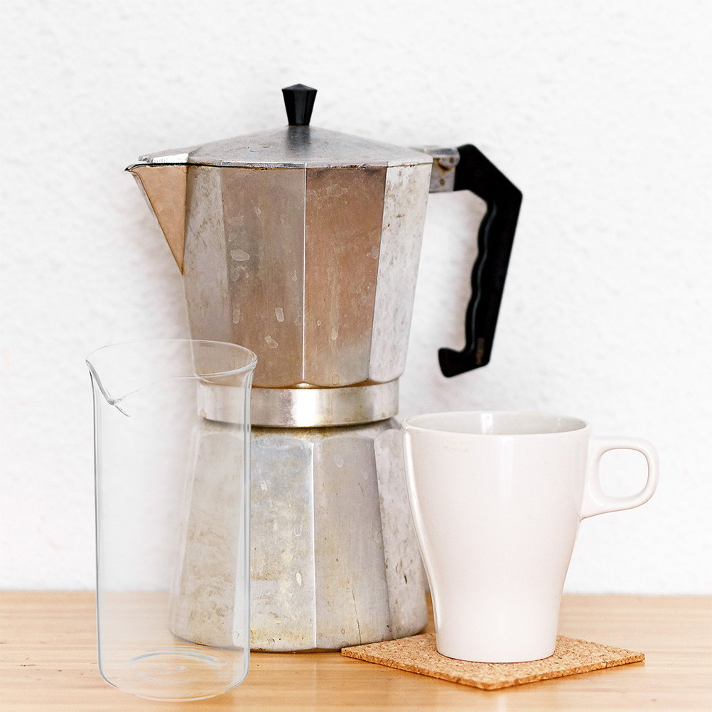 Coffee Tea Brew - Şeffaf Cam Kahve Presi Bardağı Yedek