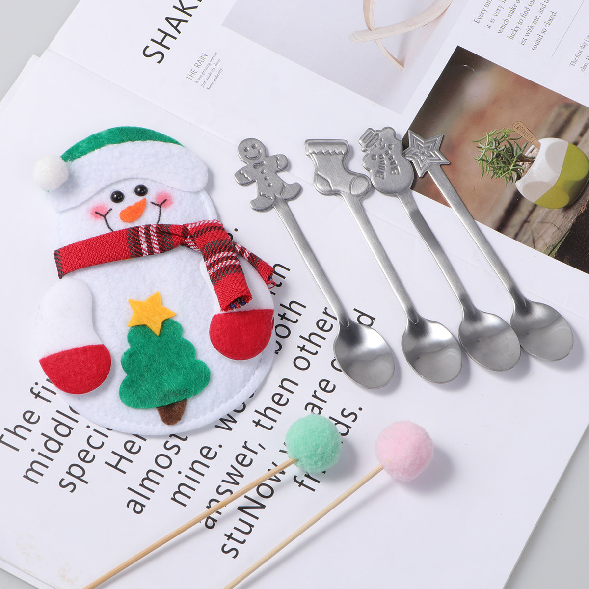 5 Parça Paslanmaz Çelik Noel K - Coffee Tea Spoon incelemesi ve fiyatı