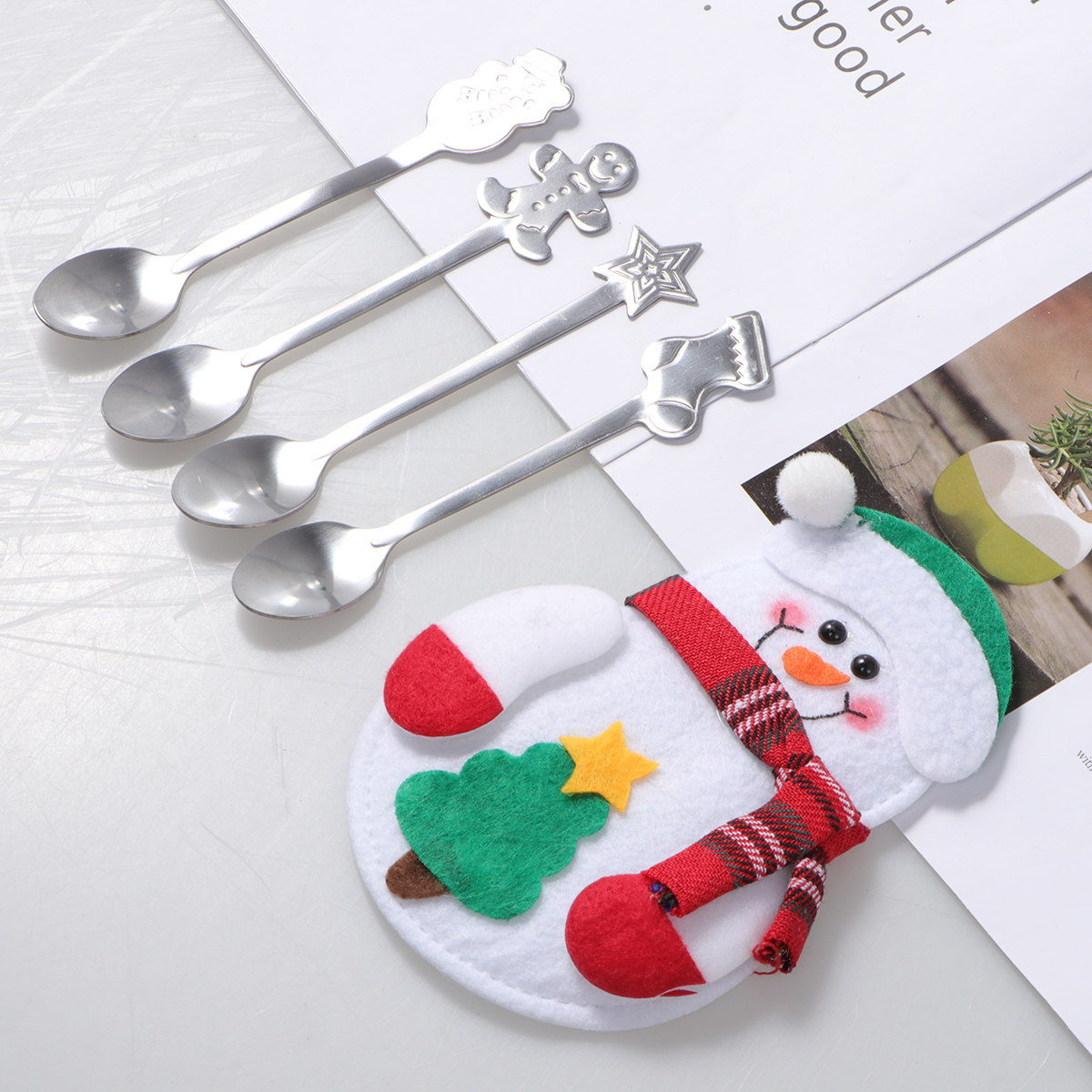5 Parça Paslanmaz Çelik Noel K - Coffee Tea Spoon incelemesi ve fiyatı