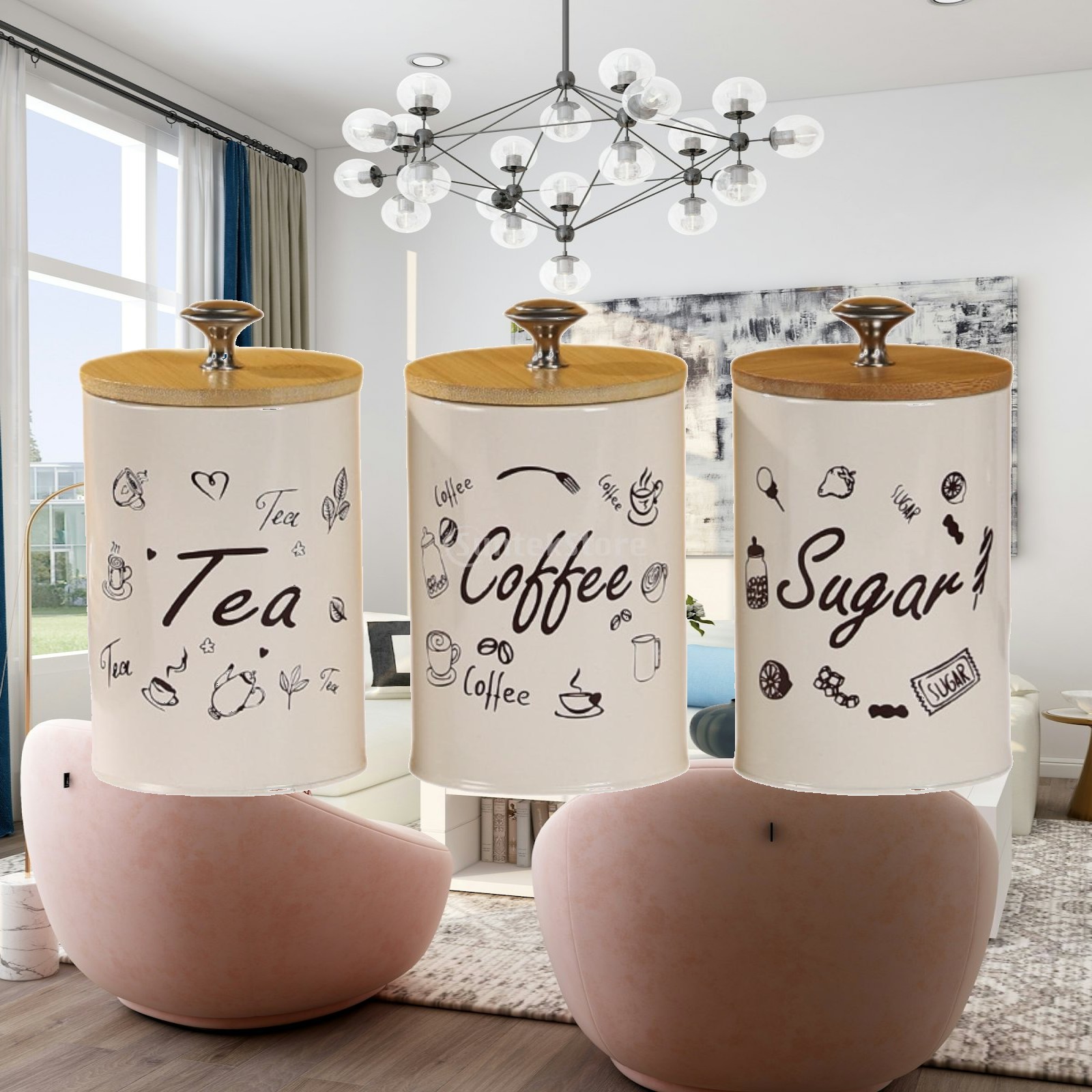 Çiftlik Evi Kahve Çay Şeker Sa - Canister Coffee Sugar Tea incelemesi ve fiyatı