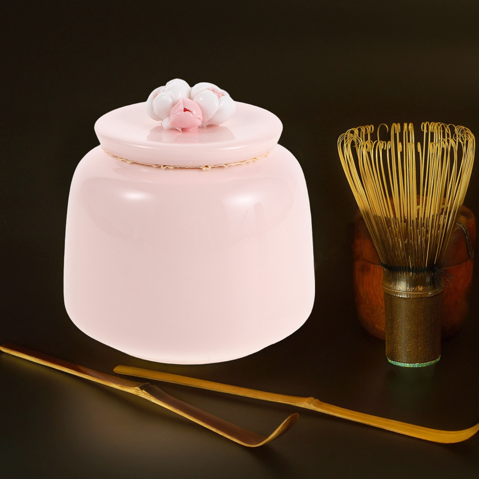 Seramik Çay Kavanozu Pembe Por - Canister Coffee Sugar Tea incelemesi ve fiyatı