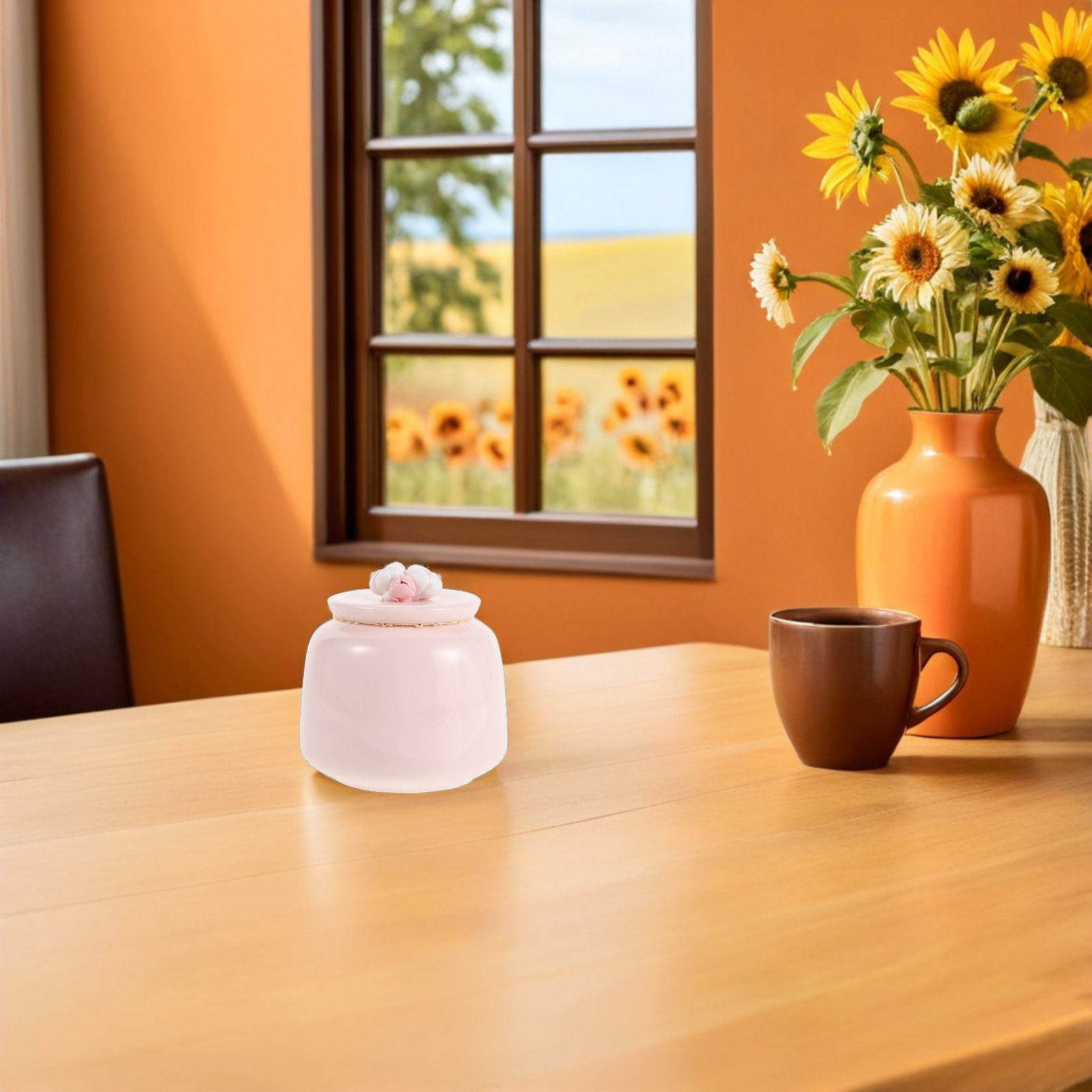 Seramik Çay Kavanozu Pembe Por - Canister Coffee Sugar Tea incelemesi ve fiyatı