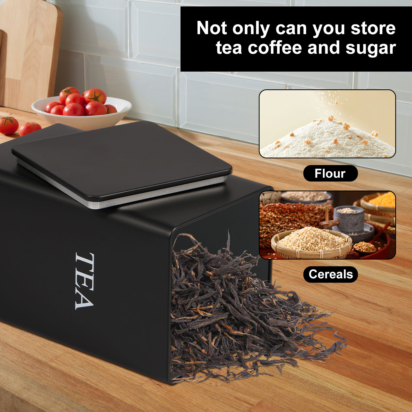 3 adet kahve çekirdeği saklama - Canister Coffee Sugar Tea incelemesi ve fiyatı