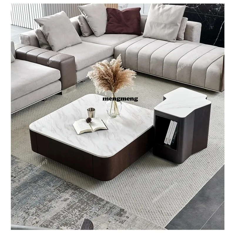 Modern Kare mermer sehpa, sade - Coffee Tea Unit incelemesi ve fiyatı