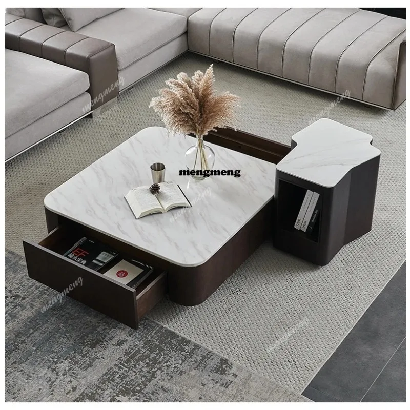Modern Kare mermer sehpa, sade - Coffee Tea Unit incelemesi ve fiyatı