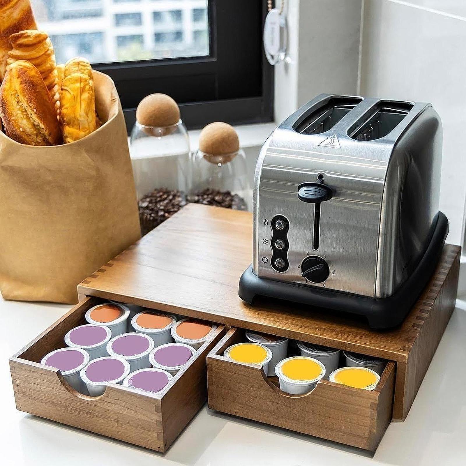 Çekmeceli Çay Saklama Organiza - Coffee Tea Drawer Organizer incelemesi ve fiyatı