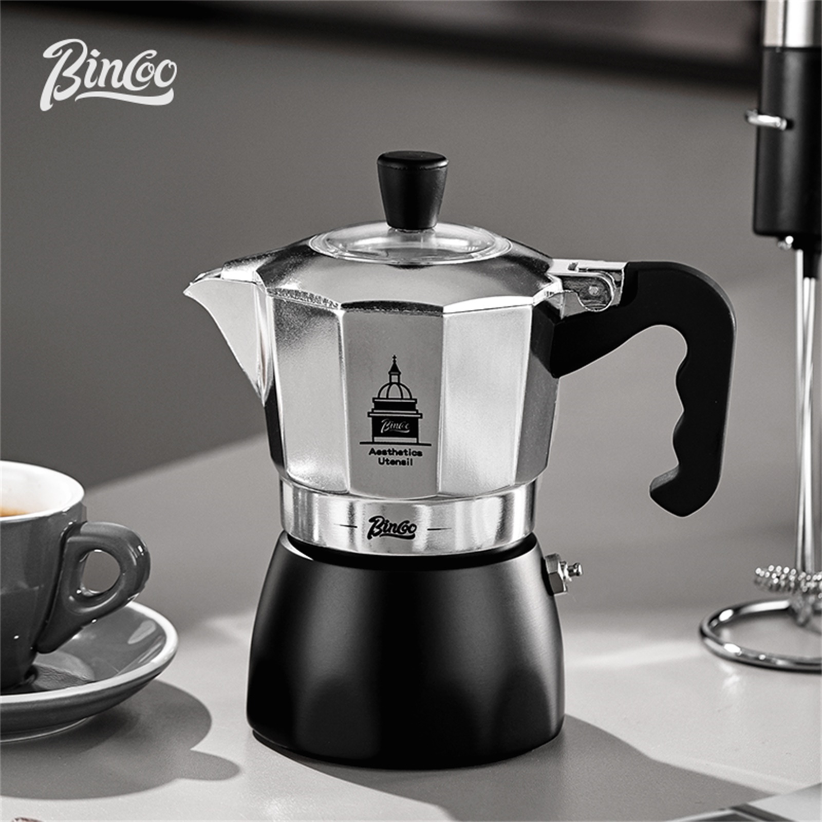 BINCOO Çift Valfli Moka Pot, E - Coffee Tea Chocolate incelemesi ve fiyatı