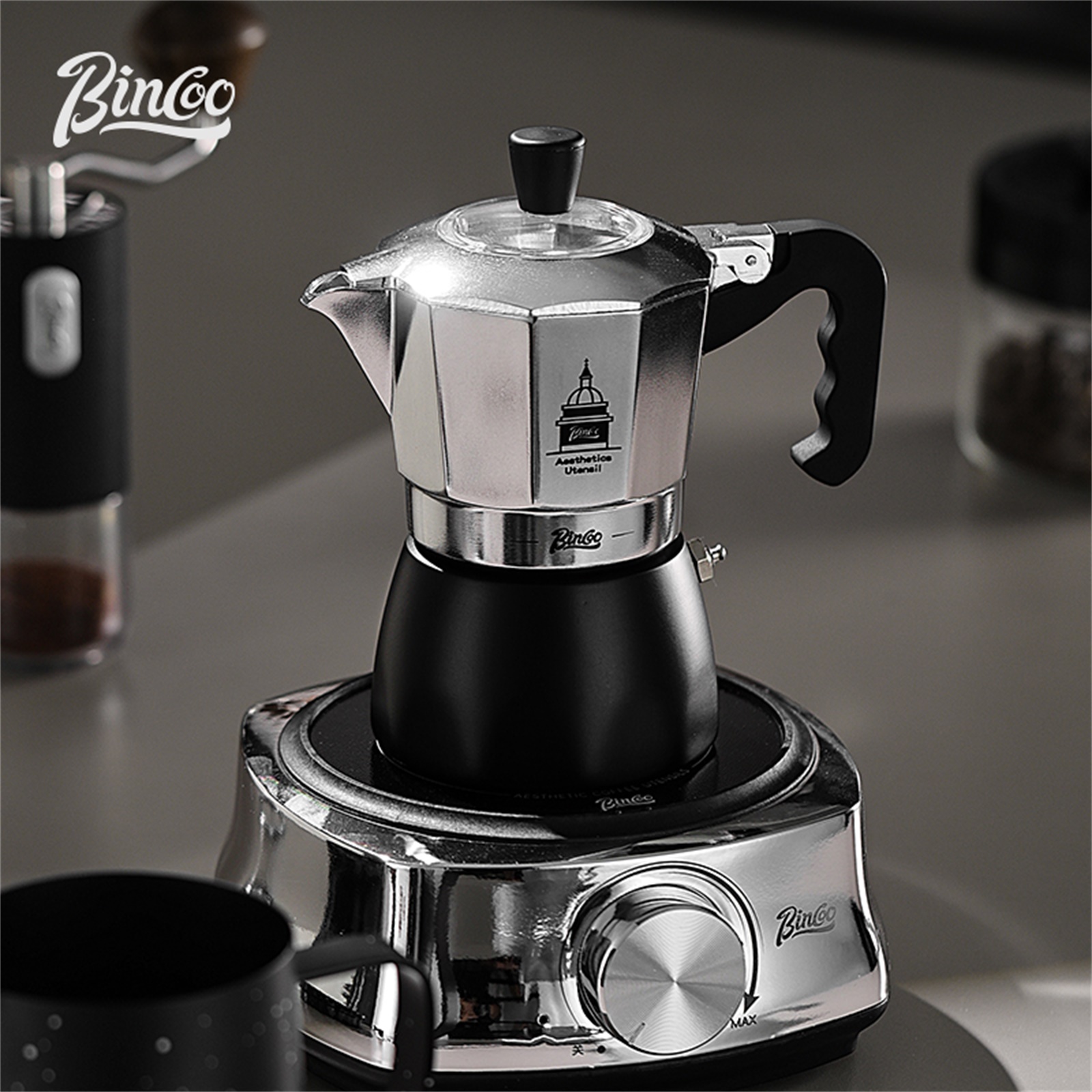 BINCOO Çift Valfli Moka Pot, E - Coffee Tea Chocolate incelemesi ve fiyatı