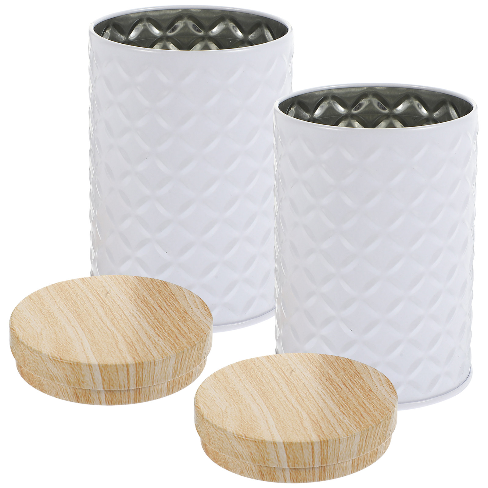 2 Adet Gıda Sınıfı Teneke Sakl - Canister Coffee Sugar Tea incelemesi ve fiyatı
