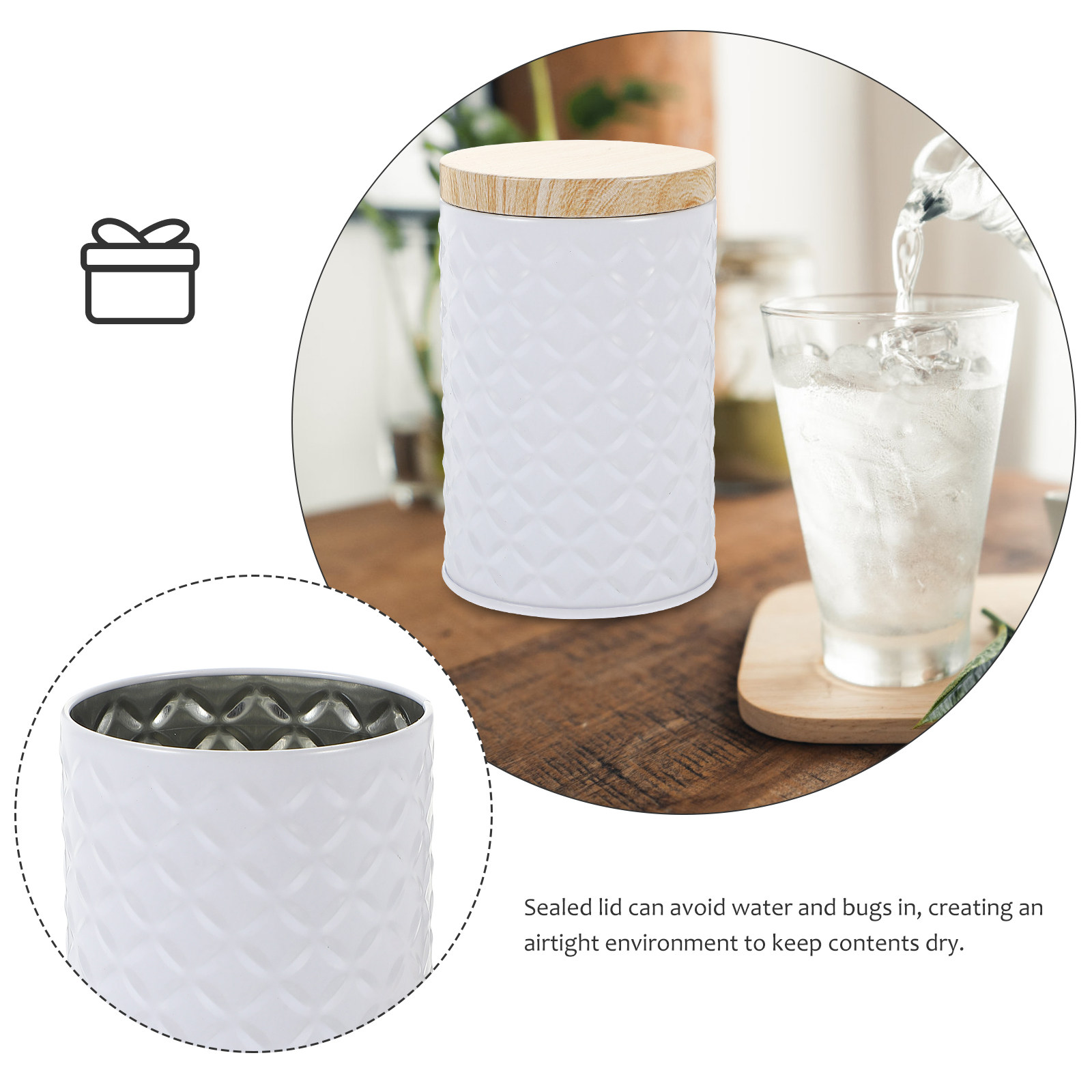 2 Adet Gıda Sınıfı Teneke Sakl - Canister Coffee Sugar Tea incelemesi ve fiyatı