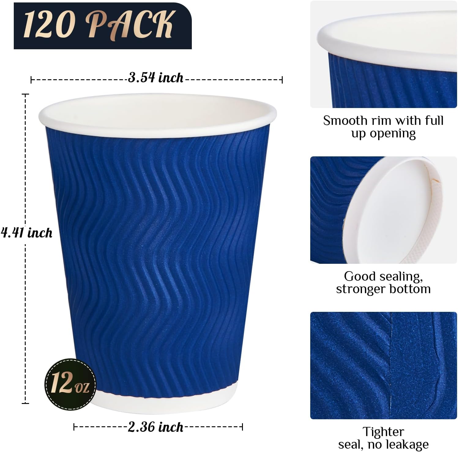 12OZ Tek Kullanımlık Kağıt Kah - Wallpaper Coffee And Tea incelemesi ve fiyatı