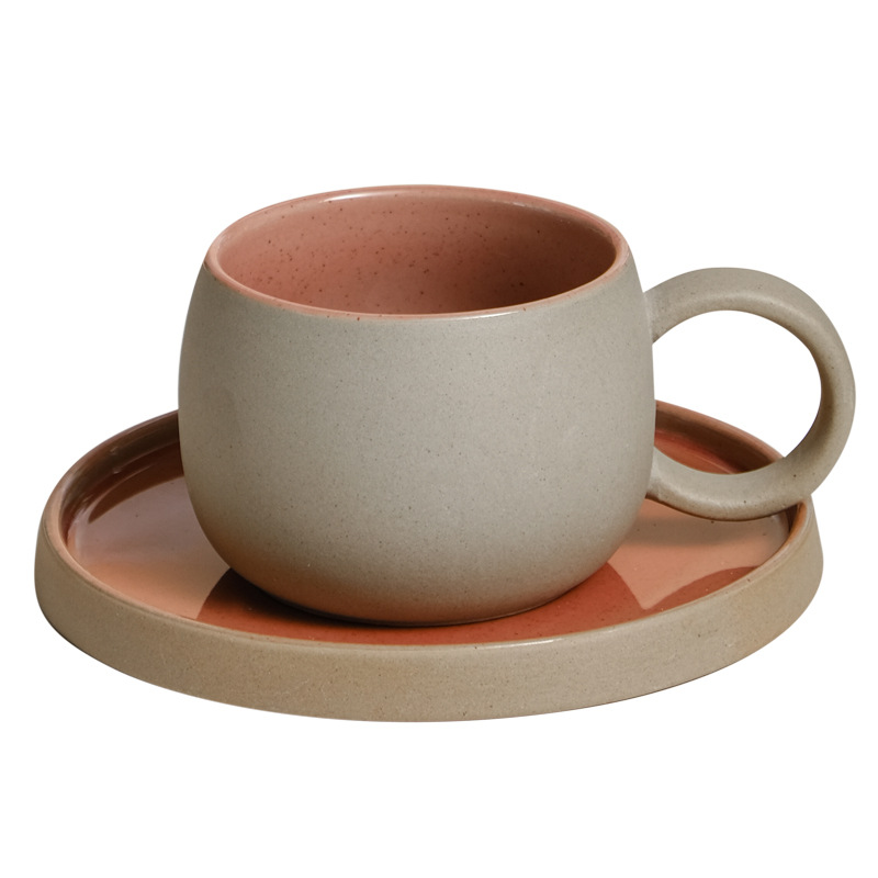 Retro kaba çömlek kupa ve altl - Espresso Cup Saucer incelemesi ve fiyatı