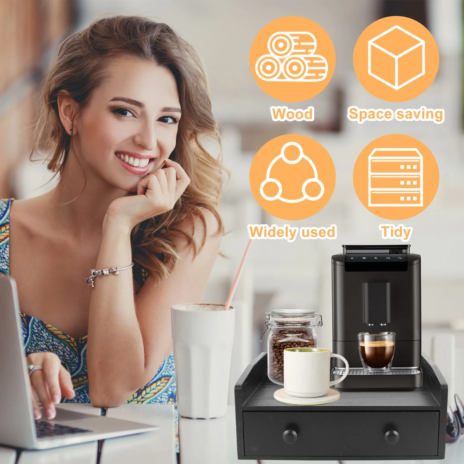 Kahve Makinesi Taban Çekmecesi - Coffee Tea Drawer Organizer incelemesi ve fiyatı