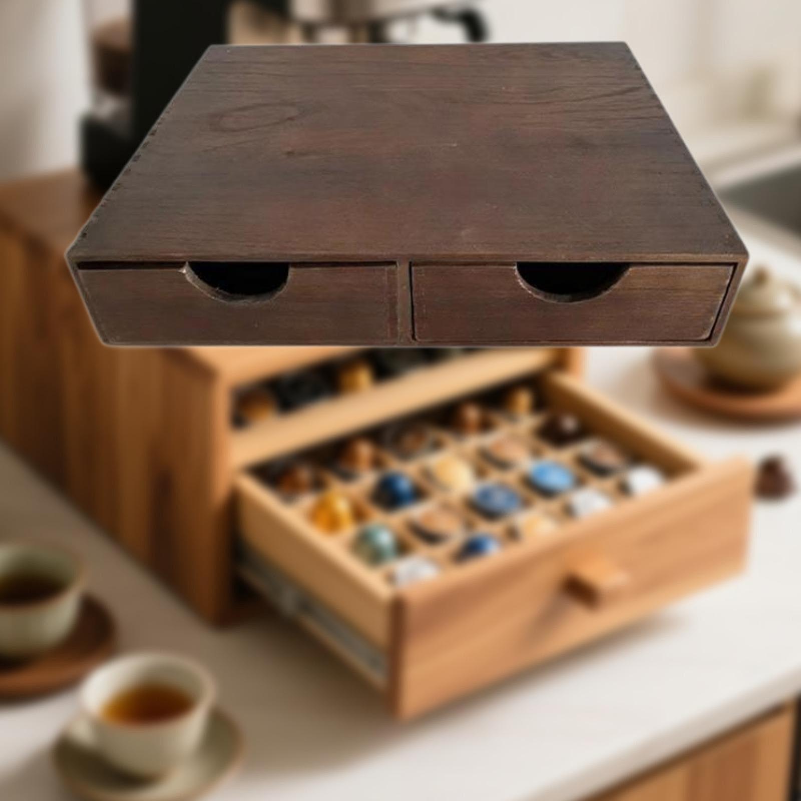 Kahve Köşesi Düzenleyici Ahşap - Coffee Tea Drawer Organizer incelemesi ve fiyatı