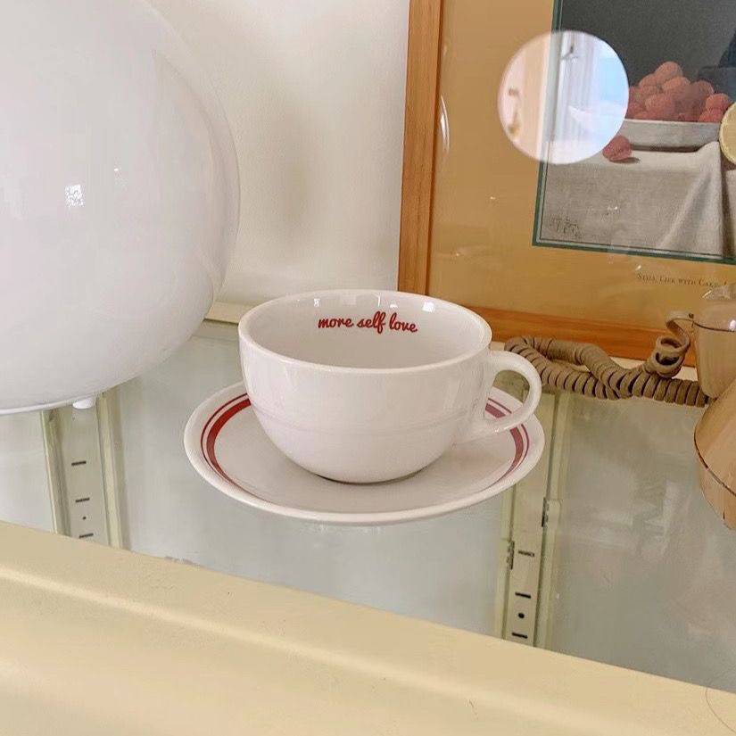 Kore harfler kahve fincanı fin - Espresso Cup Saucer incelemesi ve fiyatı