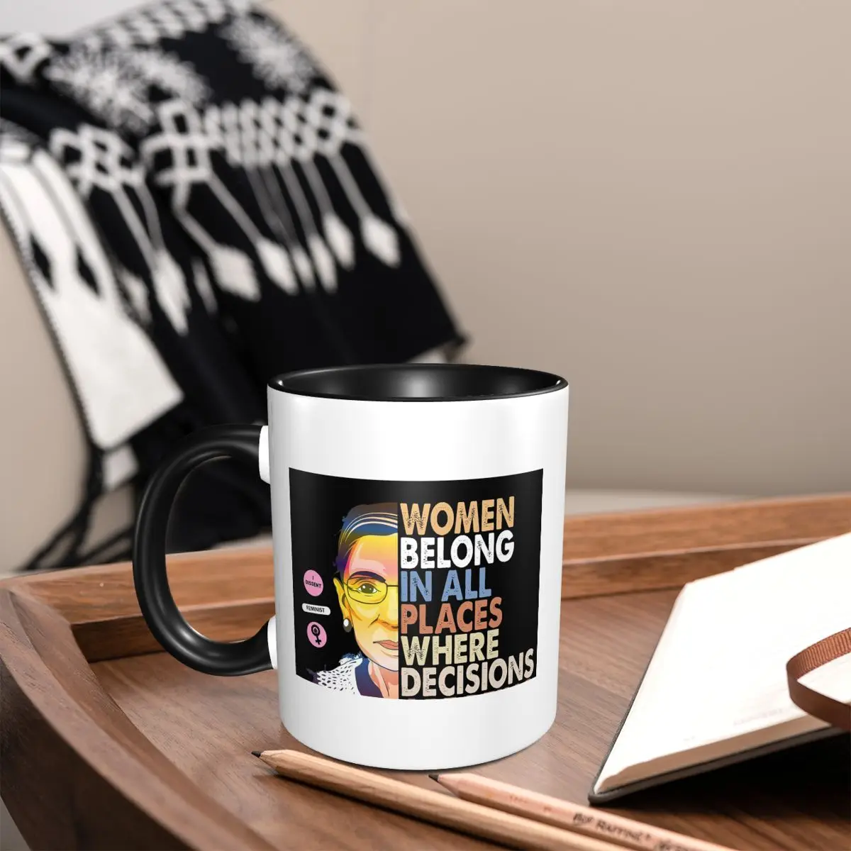 RBG Ruth Bader Ginsburg Kadınl - Coffee Tea Place incelemesi ve fiyatı