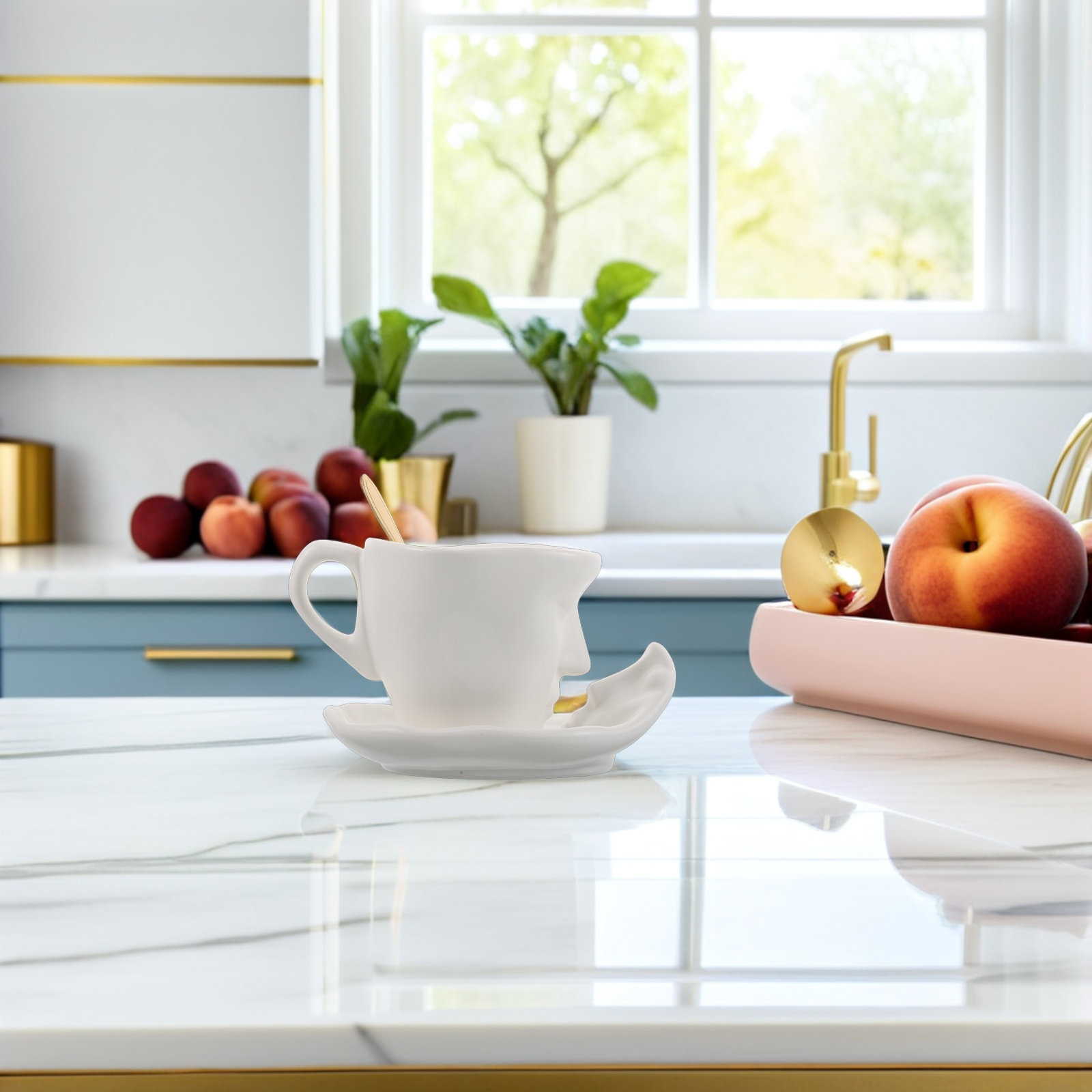1 Set Seramik Öpüşmeli Kahve F - Coffee Tea Set incelemesi ve fiyatı
