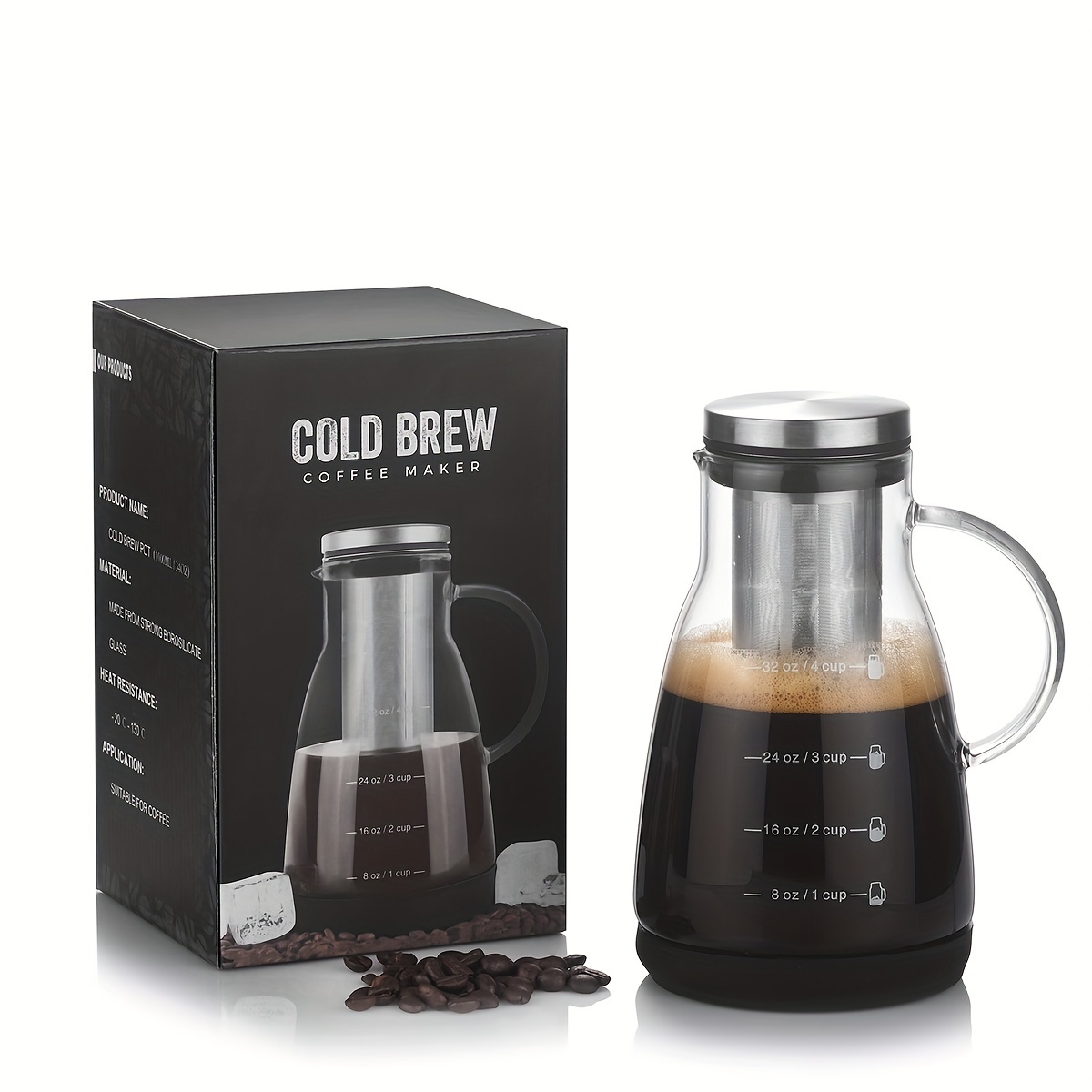 24oz Klasik Cam Soğuk Demleme  - Coffee Tea Brew incelemesi ve fiyatı