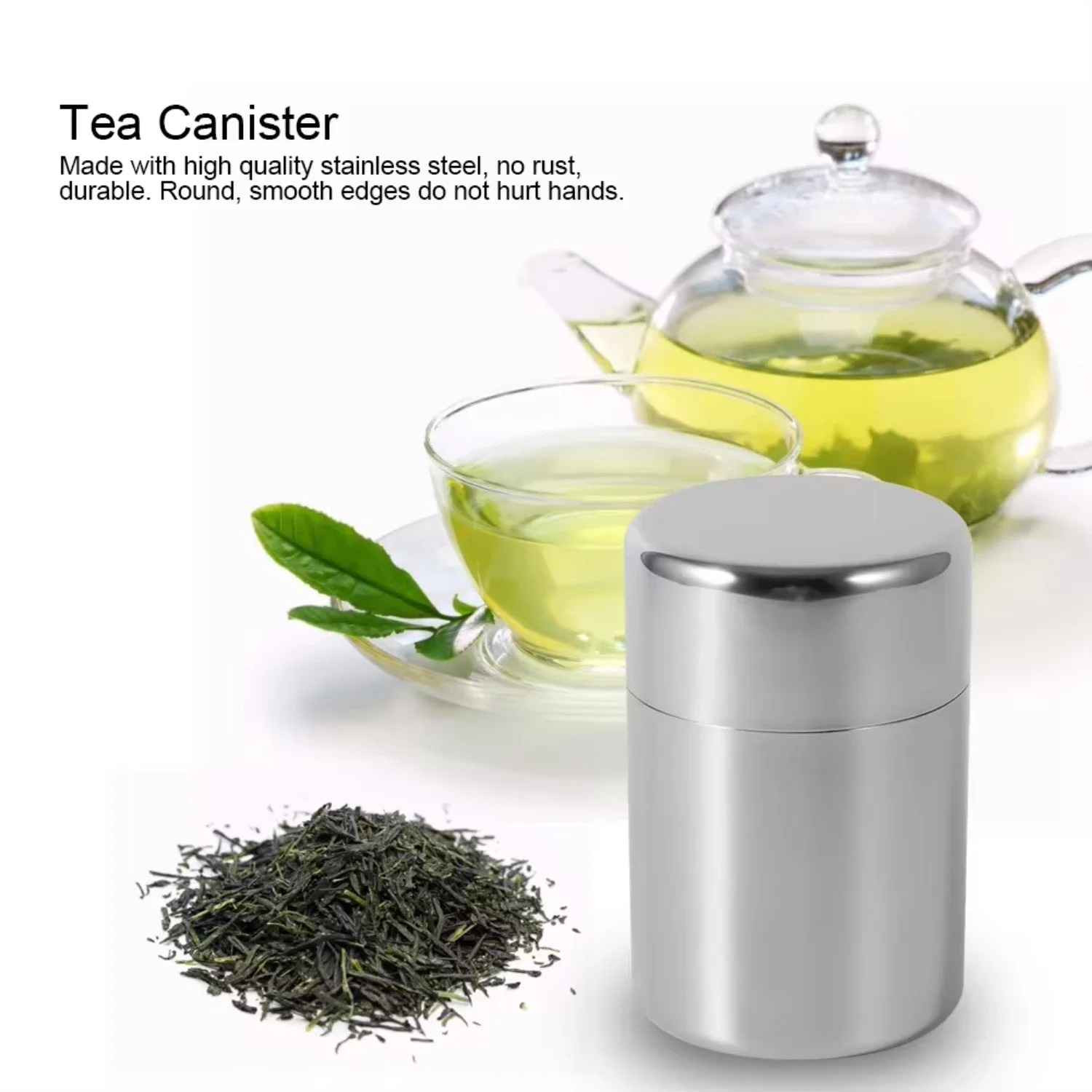 Paslanmaz Çelik Çay Yaprağı Te - Canister Coffee Sugar Tea incelemesi ve fiyatı