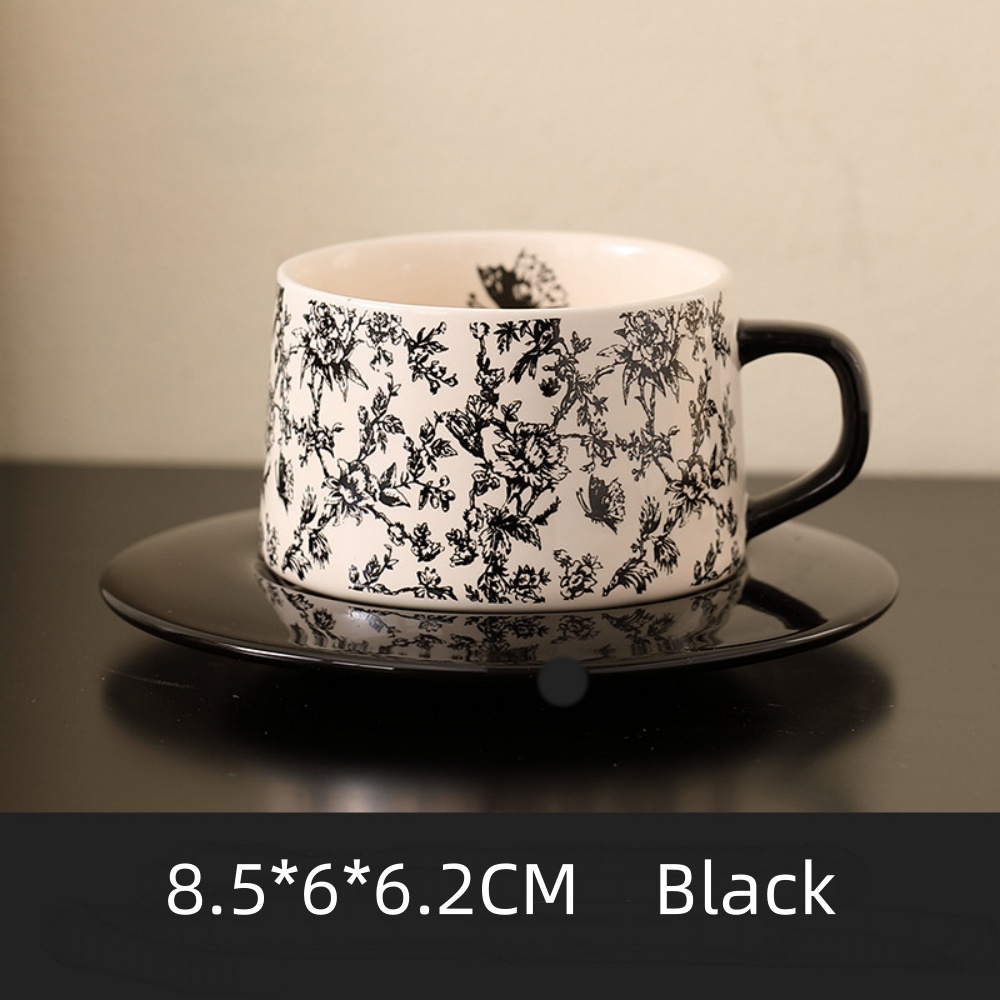 Vintage Çiçek Desenli Kahve Ku - Espresso Cup Saucer incelemesi ve fiyatı
